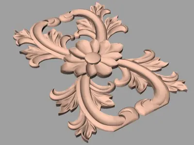 Woodworking CNC Router 3D Relief STL models used for artcam E437 3D model