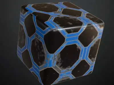 Dark Seamless Fine Diamond Plate Metal PBR Texture Texture