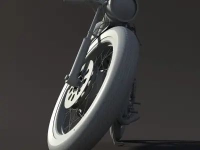 Cafe Racer Motorcycle 3D model