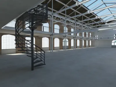 Loft Hall  3D model
