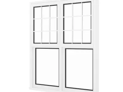 White Window 04 3D model