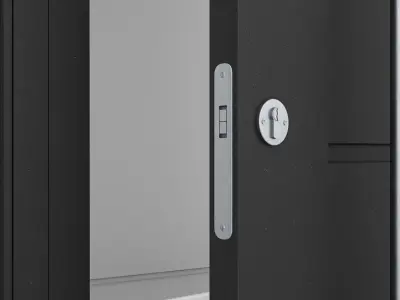Aluminium door 155 3D model