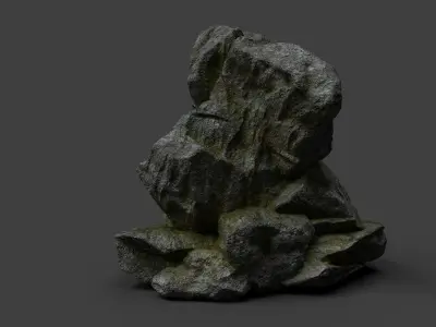 Rock 7-10 Low-poly 3D model purchase