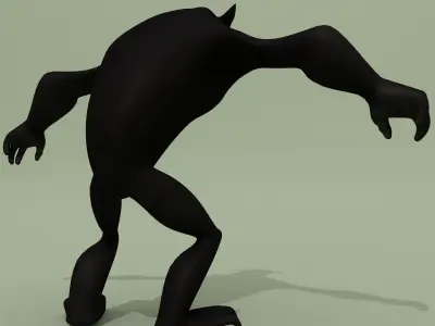 Cartoon Monster Gorgulia 3D model