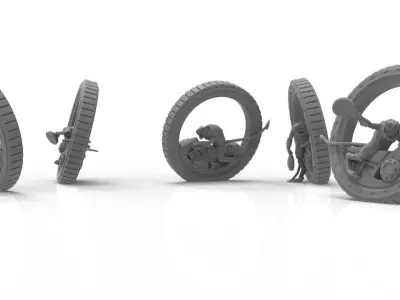 Cheese Stealer Cult - Tunnel Riders 3D print model