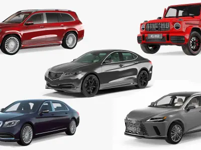  Luxury Cars Rigged Collection 4 