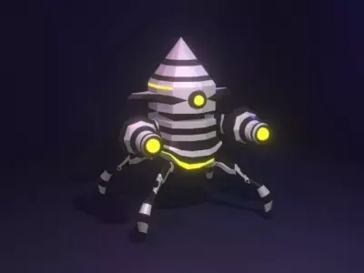 Scifi Robot GR02 3D Model Low-poly 3D model