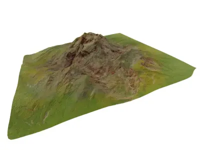 mountain Low-poly 3D model