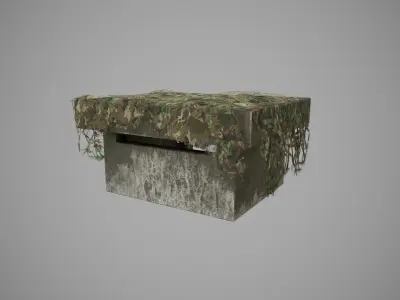 bunker  Low-poly 3D model