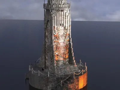 Elden Celtic Watchtower 3D model