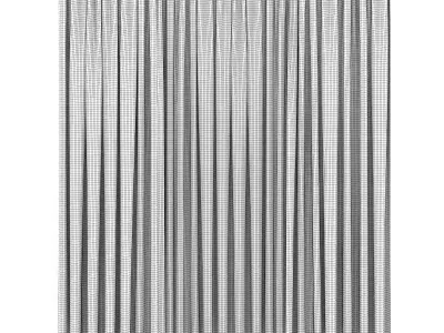Dark and White Curtains 3D model