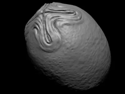 3D PRINTABLE ALIEN EGG OVOMORPH 1979 FLAT BOTTOM 3D print model