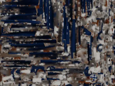 Crusader Knight Armor 3D Model Blue Cross Full Suit Low-poly 3D model