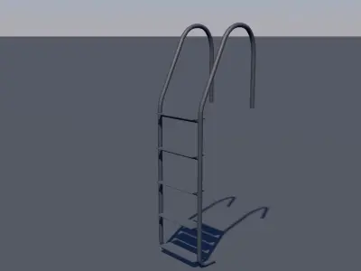 Pool Ladder Low-poly 3D model