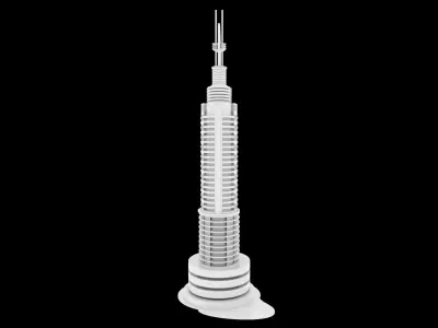 Emaar Towers 3D model