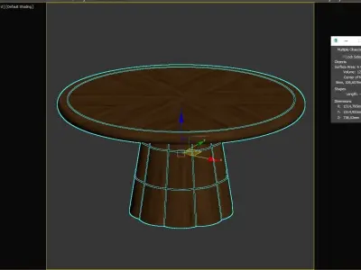 PETAL DINING TABLE by baker 3D model