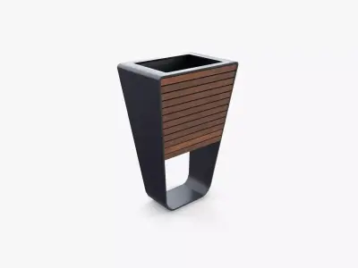 Trash can v8 3D model