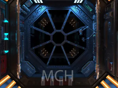 Scifi Corridor  3D model