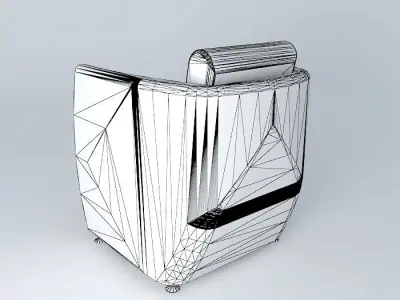 Armchair light green  Free 3D model