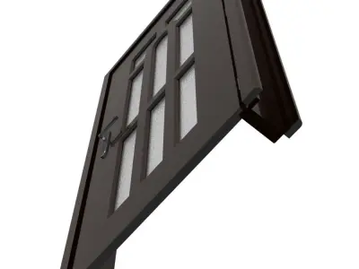 Plastic door 07 3D model