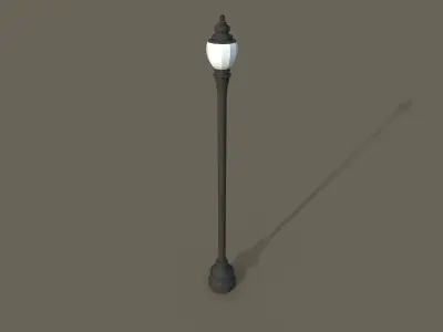 Street Lights PBR - Unreal Free low-poly 3D model
