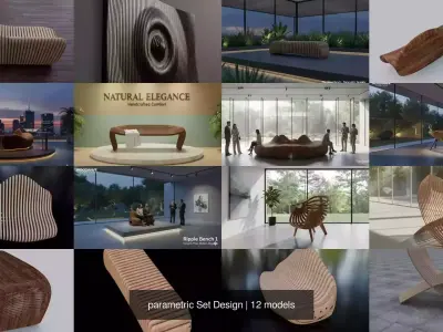 parametric Set Design 3D Model Pack