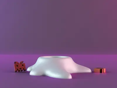 lazy star tealight candle holder 3D print model