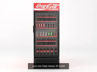 refrigerator collection coca cola 3D Model Pack