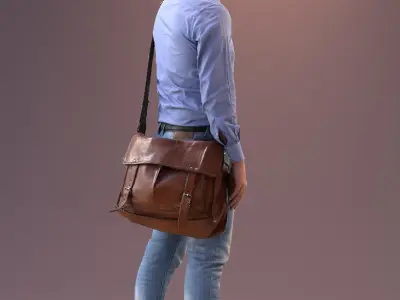 00012Maarten002 man with briefcase 3D model