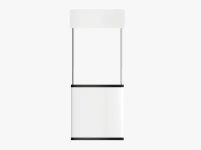 Small promo stand mockup 3D model