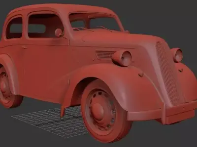 F Anglia saloon 2door E494A 1949 3D print model