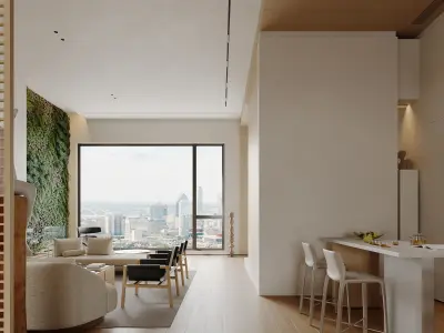 apartment interior scenes  3D model buy