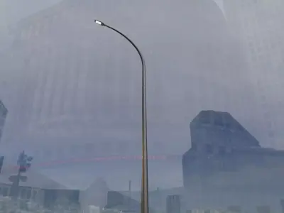 Street Light 12 version 17 10m with pole 1 Low-poly 3D model