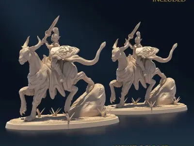 Undying Light Invader Nude and Normal Set x3 3D print model