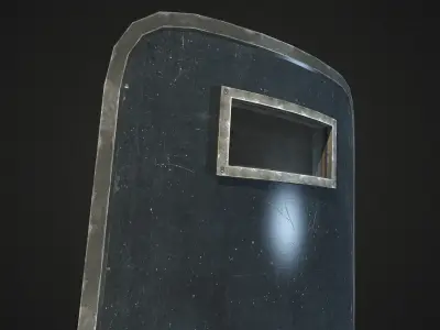 Riot Shield - Low Poly Low-poly 3D model