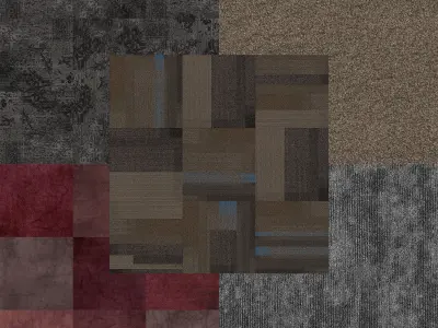 Natural Carpet Set 01 3D model