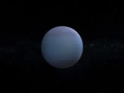 Gas Giant Alien Planet 07 Low-poly 3D model