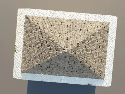 Abandoned House with Broken Windows Free low-poly 3D model