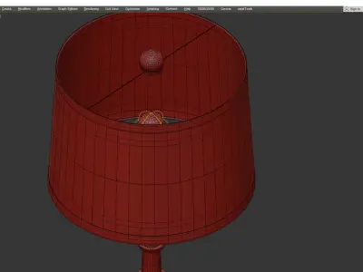 Auger Small Table Lamp Low-poly 3D model