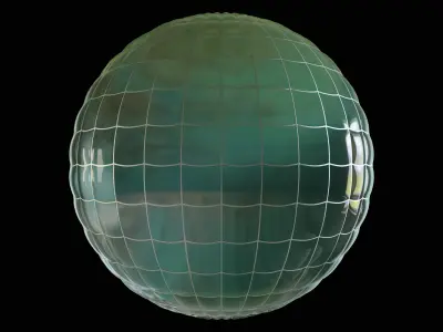 Wired Glass PBR Substance Material Texture