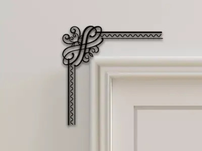 Door Corner Decor 3D print model buy