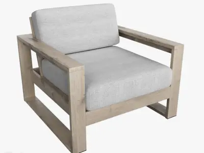 Portside Lounge Set by West Elm 3D model