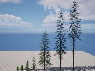 AB3D Plants - Volume 9 Firs for UE5 3D model