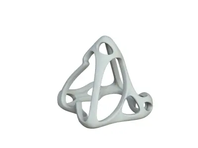 SciFi Cube Object No 62385 Low Poly Shape Low-poly 3D model