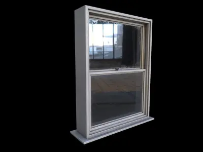 Window Low-poly 3D model