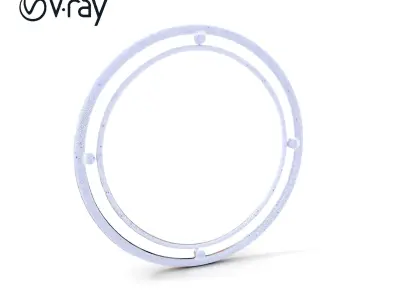 Rustic Metal Ring Structure Model Pack Low-poly 3D model