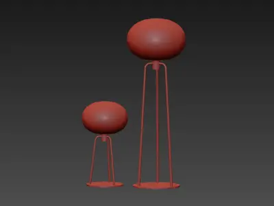 Globo Floor and Table Lamp from Cabinetmaker 3D model
