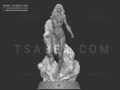Starfire Statue - Teen Titans Collectibles 3D print model