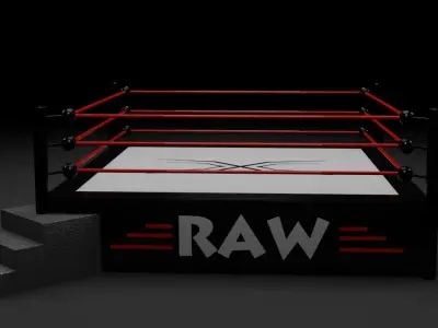 Ring Wrestling - Boxing - PBR - low poly - 3d Model - Game Ready Low-poly 3D model