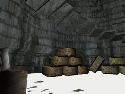 Abandoned Fully-Equipped Medieval Wizard Tower 3D model